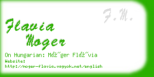 flavia moger business card